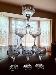 TIFFIN-FRANCISCAN Mid Century Champagne Glasses Set of 6