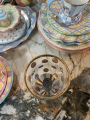 MacKenzie-Childs Foxtrot Water Glass