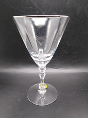 1-Tiffin Franciscan Montclair Platinum Trim 7″ Tall Water Goblet 17651