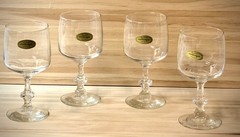 VTG BELGIUM CONCORDE by DUROBOR CORDIAL /APERTIF/PETITE WINE GLASSES-SET OF 4