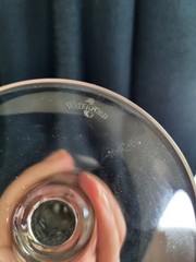 Waterford Crystal Pair Millennium PEACE 5th Toast Flute Dove, Disc.