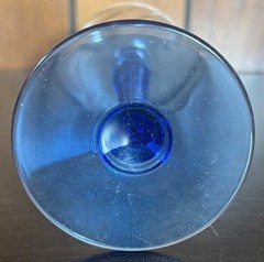 Vtg Lenox Wine Glasses Cobalt Blue Stemmed 8″ Art Deco Gold Rim (Set 5) – EUC