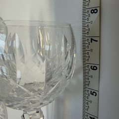 Vintage Waterford Crystal Lismore 4 Piece Hock Wine Glasses 7.5″ tall.