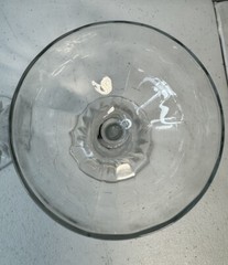 Vintage Clear Champagne Glasses 4 3/4″ Set of 2 Star Burst design