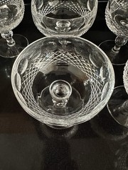 Set 4 Vintage WATERFORD CRYSTAL Colleen 8 oz. Champagne Sherbet Glasses IRELAND