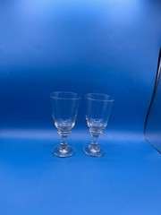 Libbey Clear Goblets Water Iced Tea Wine Glasses Cursive L Mark