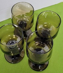 Vintage Libbey Tawny Accent Wine Glasses – Set of 4