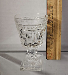 Imperial Glass CAPE COD clear crystal-3 3/4″ high cordials barware w/ball stem