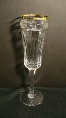 Gorham Patrician Gold Trim 8 5/8″ Champagne Glass or Flute – 1