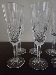Waterford Crystal Lismore Vintage Champagne Glasses Set Of 8