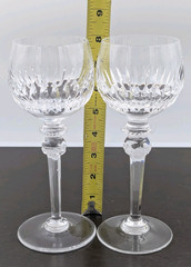 Maribor Hock Wine Crystal Glass Set of 2 Goblets by Royal Gallery 8”