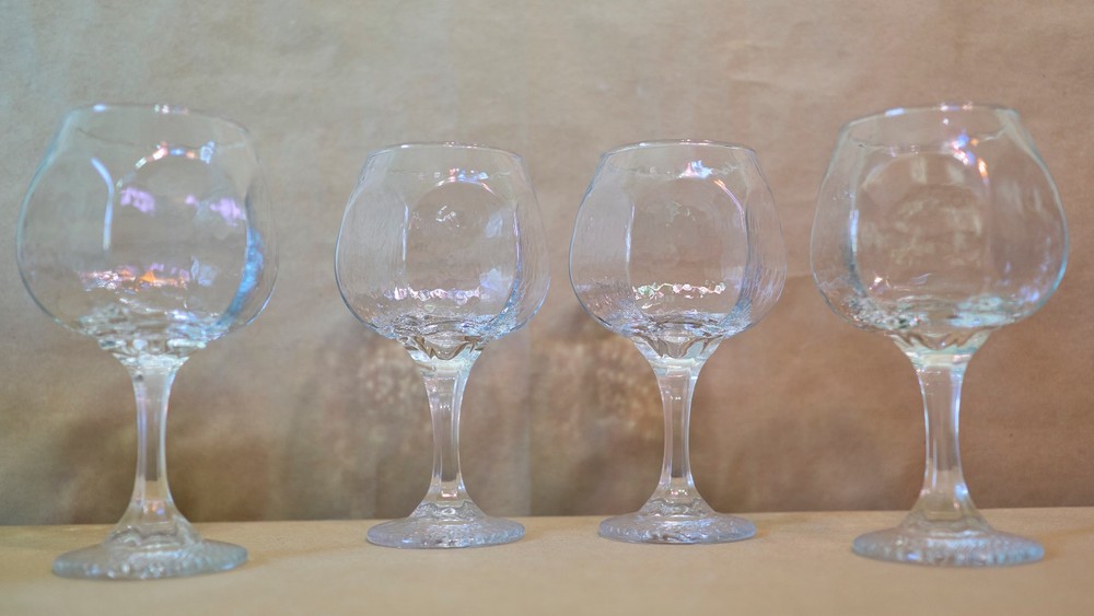 Libbey Chivalry Clear All Purpose 6.5″ Wine Glasses (set of 4) vintage