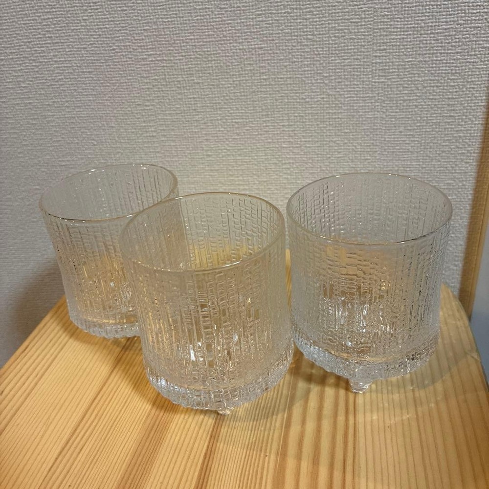 Iittala Ultima Thule Rock Glass H9cm 3 Set