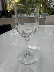 Baccarat – Capri Optic- Crystal 6 5/8 Wine Water Goblets -Excellent Set of 9