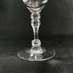 4 Tiffin Franciscan Montclair Platinum Trim Crystal Water Wine Goblet 7” Glasses