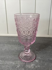 4 Pcs Vintage Glass Goblet Stemmed Wine Glasses 10 oz Wine Glasses Set