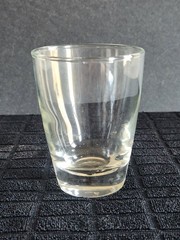 3 «On the Rocks» Clear Flared Heavy Bottom Glasses by Libbey Glass • 3⅜» Tall