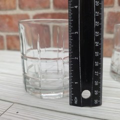 Anchor Hocking Tartan Manchester Clear 8 oz Rocks Old Fashion Glasses Set Of 2