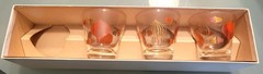 Anchorglass Atomic Orange Gold 4 oz. Cocktail Glasses Set of 3