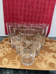 Lifetime Homer Laughlin Prairie Gold Wheat Tumblers Glasses 5 5/8″ Set of 10
