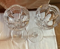 Pair of Rogaska Crystal Single Candlestick Aristocrat 10 1/2″
