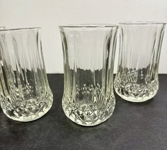 Set Of 4 Vintage Longchamp Style Cristal D’Arques Drinking Glasses 8 oz 5.0”