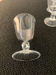 13 White Wine Glasses Model Orval Cut Crystal Daum H: 9.5 cm (Price Per Piece)