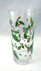 Libbey Glassware HOLIDAY HOLLY Cooler Tumbler(s) Height 6 1/4″