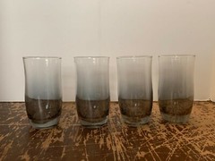 Vintage Libbey Mirrored Glass Tumbler Set of 4