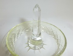 Rare Set 6-pc. Baccarat France about 1880 Crystal Ring Stand Carafe