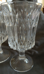 Fostoria Monarch Clear Water Goblets / Pair