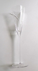 Vintage Mikasa Cut Crystal Clear Fluted Champagne, Rare, Austria 10.2″, Set of 2