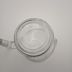 ANCHOR HOCKING Co. 2 Cup/16 Oz. MEASURING CUP LIMITED CLEAR GLASS BLUE LETTERING