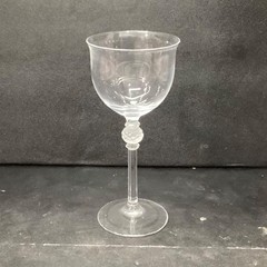 Mikasa Crystal Promises Wine Glass, Vtg Frosted Ball Stem, Replacement Stemware