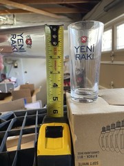Yeni Raki Glass 165 cc – Pashabache Raki Glass – New 6 Pack Free Ship