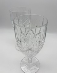 2 Vintage Gorham Crystal Lady Anne Ice Tea Glasses Tall Germany Discontinued