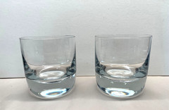 Set of 2 Block Sunrise Double Old Fashioned Glasses 3-7/8” H