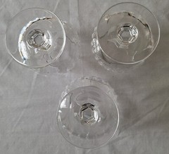 Set Of 3 Vtg Mikasa Artic Lights Crystal Brandy Snifter 5 3/4″