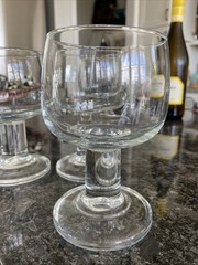 4 Discontinued Cristal d’Arques Durand Scandia Water or Wine Goblets 5” T, 6 Oz