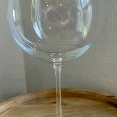 Bohemia Crystal Platinum Band Balloon Wine Glass 9.5 Inch