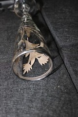 SET of 5 Artesania Tabuisa Peru Inca Gods Platinum Champagne Flutes {324}