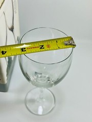 Luigi Bormioli Michelangelo Italy Crystal All-Purpose Goblets Glasses Set of 4