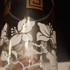 Tumblers Glasses Set of 14 Anchor Hocking MCM White Hibiscus Gold Grecian Key