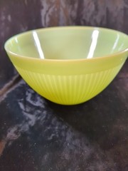 Anchor Hocking Jane Ray Jade Ite Jadeite Ribbed Mixing Bowl, 7 5/8″ x 4″ Tall