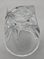 Set of (4) of Mikasa Twisted Motion Crystal Old Fashioned 3.75” Tumblers