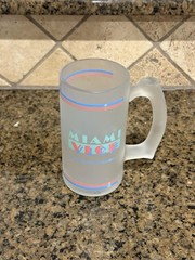 Rare Vintage 1984 Miami Vice Frosted Mug Universal Studios 80s Beer