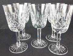 🔥5🔥 Waterford Crystal Lismore Wine glass Claret 💥 VTG Gothic mark 💥 set lot