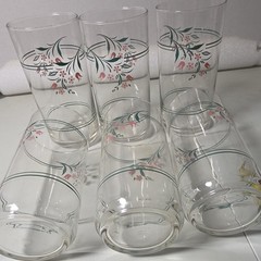 Corning Ware «Corelle» ROSEMARIE Flat Iced Tea Tumbler (Glassware)