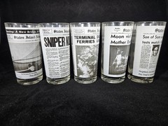 Staten Island Advance Newspaper Cups NY Morbid Oddity Lot of 5 Vintage Rare