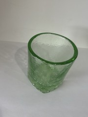 Fire And Light Glass Green Celery On The Rocks Tumbler Recycled Drinking Barware